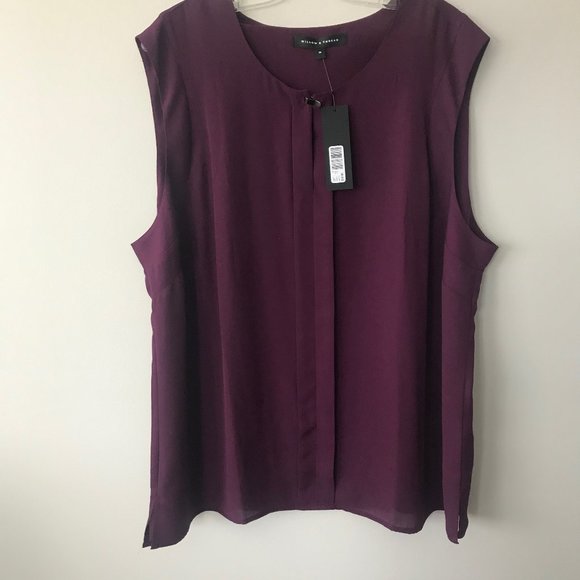 Willow & Thread Tops - 🎬✨ NWT - Willow & Thread Merlot Sleeveless